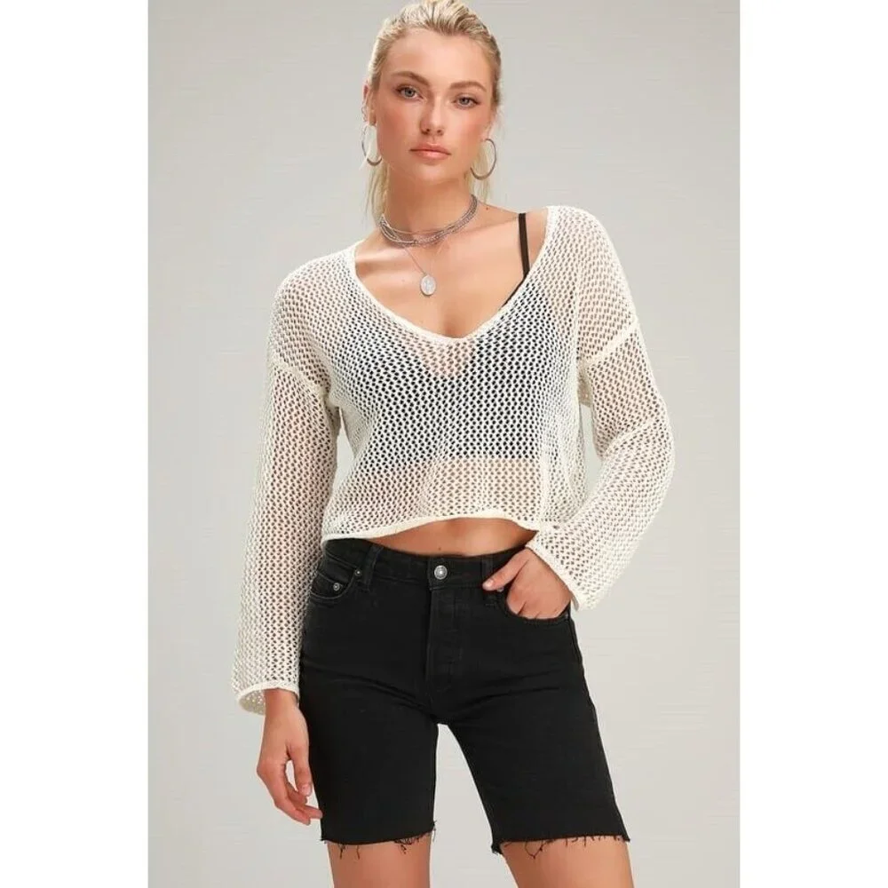 Free People Avery Denim Bermuda Frayed Hem Shorts Ash Black SZ 24 New
